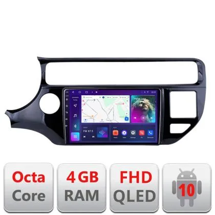 Navigatie Kia Rio B-504 Android Ecran QLED octa core 4+64 carplay android auto KIT-504+EDT-E309V3 | Ambient Garage