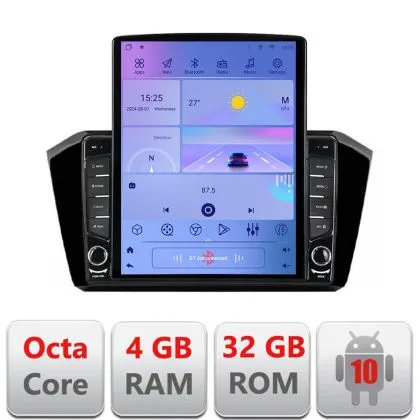 Navigatie VW PASSAT 2015- H-518 ecran tip TESLA 9.7" cu Android Radio Bluetooth Internet GPS WIFI 4+32GB DSP 4G Octa C | Ambient Garage