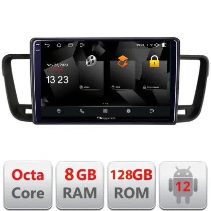 Navigatie Peugeot 508 5960Pro-5637 Android Octa Core Qualcomm 2K Qled 8+128 DTS DSP 360 4G Optical | Ambient Garage