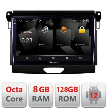 Navigatie Ford Ranger 5960Pro-574 Android Octa Core Qualcomm 2K Qled 8+128 DTS DSP 360 4G Optical | Ambient Garage