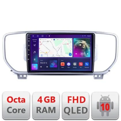 Navigatie Kia Sportage 2016-2018 B-567 Android Ecran QLED octa core 4+64 carplay android auto KIT-576+EDT-E309V3 | Ambient Garage
