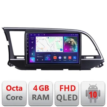 Navigatie Hyundai Elantra 2015-2018 B-581 Android Ecran QLED octa core 4+64 carplay android auto KIT-581+EDT-E309V3 | Ambient Garage
