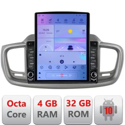 Navigatie KIA Sorento 2015-2018 Manual H-6528 ecran tip TESLA 9.7" cu Android Radio Bluetooth Internet GPS WIFI 4+32 | Ambient Garage