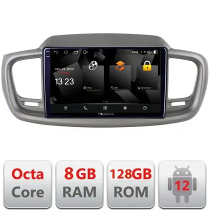 Navigatie Kia Sorento 2015-2018 5960Pro-6528 Android Octa Core Qualcomm 2K Qled 8+128 DTS DSP 360 4G Optical | Ambient Garage