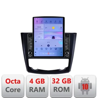 Navigatie Renault Kadjar G-9030 ecran tip TESLA 9.7" cu Android Radio Bluetooth Internet GPS WIFI 4+32GB DSP 4G Octa C | Ambient Garage