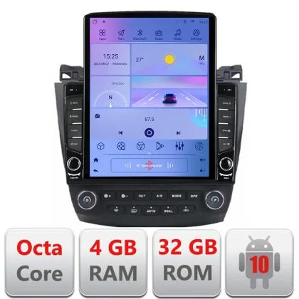 Navigatie Honda Accord 2004-2008 H-accord ecran tip TESLA 9.7" cu Android Radio Bluetooth Internet GPS WIFI 4+32GB DSP | Ambient Garage