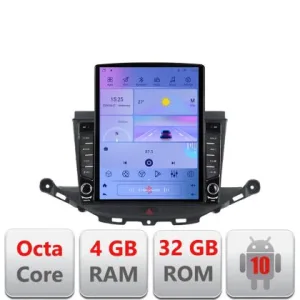 Navigatie Opel Astra K G-ASTRAK ecran tip TESLA 9.7" cu Android Radio Bluetooth Internet GPS WIFI 4+32GB DSP 4G Octa C | Ambient Garage