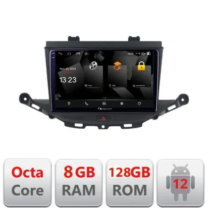 Navigatie Opel Astra K 5960Pro-ASTRAK Android Octa Core Qualcomm 2K Qled 8+128 DTS DSP 360 4G Optical | Ambient Garage