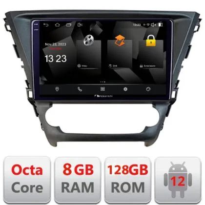 Navigatie Toyota Avensis 2015-2019 Android Octa Core Qualcomm 2K Qled 8+128 DTS DSP 360 4G Optical | Ambient Garage
