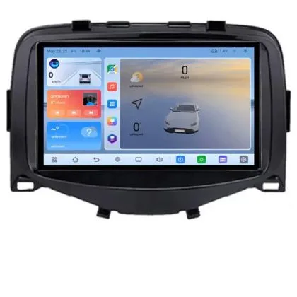 Navigatie Toyota Aygo Peugeot 108 Citroen C1 2016 - 2020 Ecran 7" 4+32GB 8Core Android radio gps Internet wifi 4G Carplay EDT-E407 | Ambient Garage
