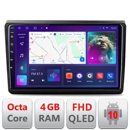 Navigatie Fiat BRAVO 2007-2014 B-BRAVO Android Ecran QLED octa core 4+64 carplay android auto KIT-BRAVO+EDT-E309V3 | Ambient Garage