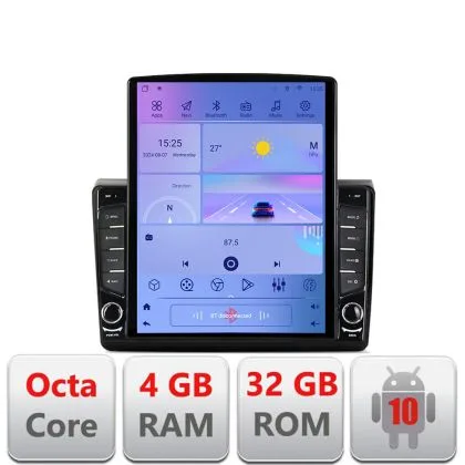Navigatie Fiat BRAVO 2007-2014 G-BRAVO ecran tip TESLA 9.7" cu Android Radio Bluetooth Internet GPS WIFI 4+32GB DSP 4G | Ambient Garage