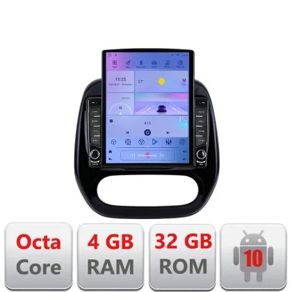 Navigatie Renault Captur G-CAPTUR ecran tip TESLA 9.7" cu Android Radio Bluetooth Internet GPS WIFI 4+32GB DSP 4G Octa | Ambient Garage