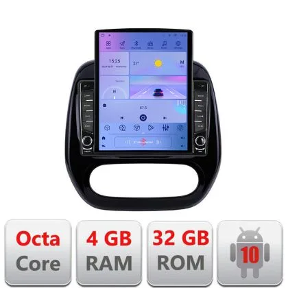 Navigatie Renault Captur 2013-2020 Android radio gps internet  Octa Core 4+64 LTE KIT-captur-v2+EDT-E709 | Ambient Garage