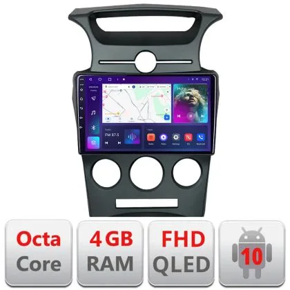 Navigatie Kia Carens 2006-2012 clima automata Android radio gps internet 4+64 carplay android auto KIT-carens-2006+EDT-E309v3 | Ambient Garage