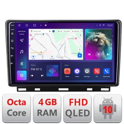 Navigatie Renault Clio 5 B-Clio5  Android Ecran QLED octa core 4+64 carplay android auto KIT-clio5+EDT-E309V3 | Ambient Garage