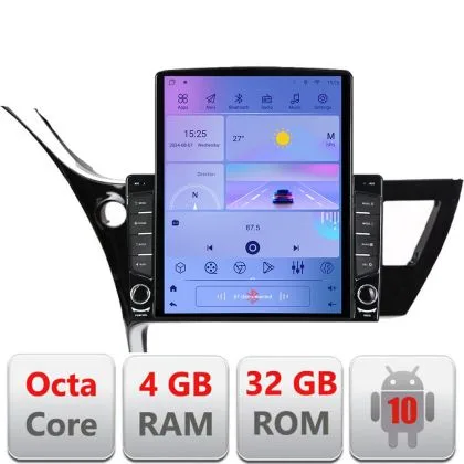 Navigatie Toyota Corolla 2017- H-corolla17 ecran tip TESLA 9.7" cu Android Radio Bluetooth Internet GPS WIFI 4+32GB DSP 4G Octa Core | Ambient Garage