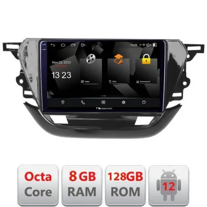 Navigatie Opel Corsa F 2019- Android radio gps internet octa core 8+128 carplay android auto | Ambient Garage