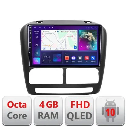 Navigatie Fiat Doblo 2010-2017 si Opel Combo 2010-2017 Android Ecran QLED octa core 4+64 carplay android auto KIT-DOBLO10+EDT-E309V3 v1 | Ambient Garage