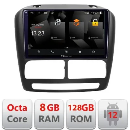 Navigatie Fiat Doblo 2010-2017 si Opel Combo 2010-2017 Android Octa Core Qualcomm 2K Qled 8+128 DTS DSP 360 4G Optical | Ambient Garage
