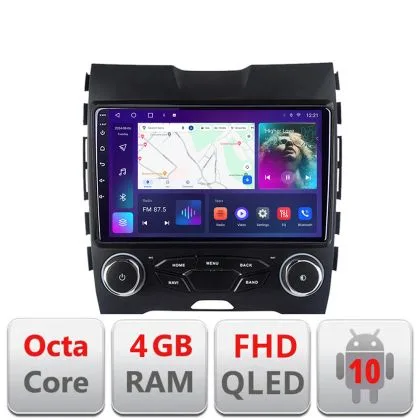 Navigatie Ford Edge 2015-2021 midline B-edge-mid Android Ecran QLED octa core 4+64 carplay android auto kit-edge-mid+EDT-E309V3 | Ambient Garage