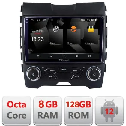 Navigatie Ford Edge 2015-2021 midline 5960Pro-edge-mid Android Octa Core Qualcomm 2K Qled 8+128 DTS DSP 360 4G Optical | Ambient Garage