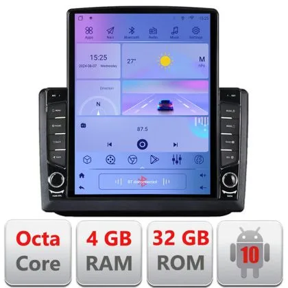 Navigatie Skoda Fabia 2 2009-2014 Android radio gps internet Octa Core 4+64 LTE Kit-fabia2+EDT-E710 | Ambient Garage