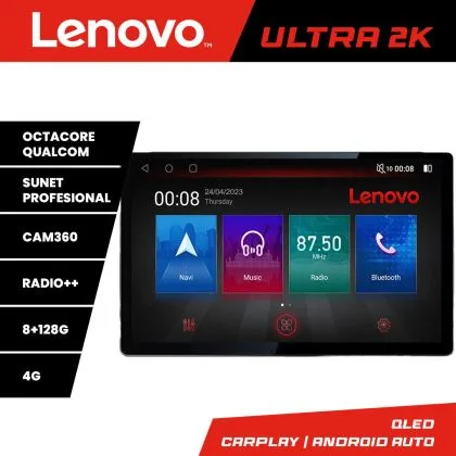 Navigatie Ford Focus 4 Kuga 2018-2023 ecran 13" 2K 8+128 Android Waze USB Navigatie 4G 360 Toslink Youtube Radio kit- | Ambient Garage