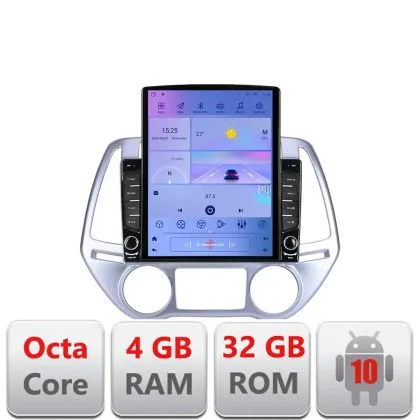 Navigatie Hyundai I20 2011-2014 manual si automat Android radio gps internet Octa Core 4+64 LTE Kit-i20-2012+EDT-E709 | Ambient Garage