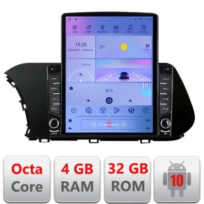 Navigatie Hyundai I20 2020- H-i20 ecran tip TESLA 9.7" cu Android Radio Bluetooth Internet GPS WIFI 4+32GB DSP 4G Octa | Ambient Garage