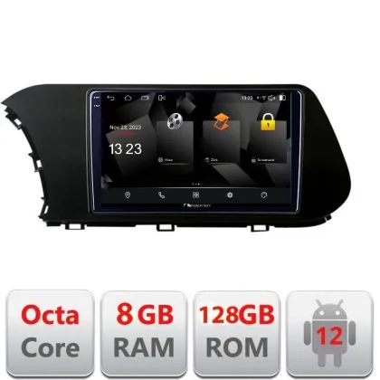 Navigatie Hyundai I20 2020- 5960Pro-i20 Android Octa Core Qualcomm 2K Qled 8+128 DTS DSP 360 4G Optical | Ambient Garage