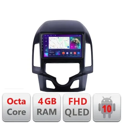 Navigatie Hyundai I30 2009-2012 clima automata B-I30AUTOMATIC Android Ecran QLED octa core 4+64 carplay android auto KIT-i30automatic+EDT-E309V3 | Ambient