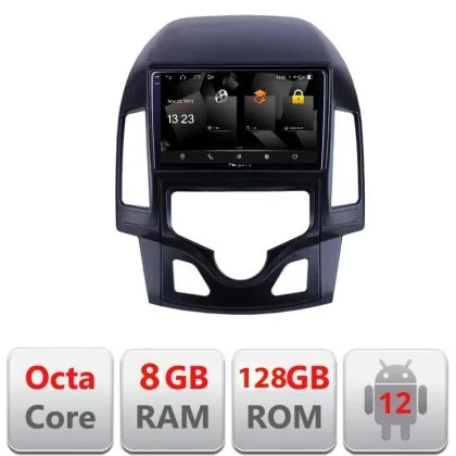 Navigatie Hyundai I30 2009-2012 clima automata 5960Pro-I30AUTOMATIC Android Octa Core Qualcomm 2K Qled 8+128 DTS DSP 360 4G Optical | Ambient Garage