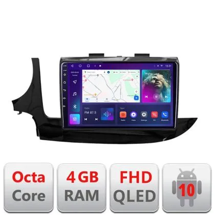 Navigatie Opel Mokka 2016- B-MOKKA2 Android Ecran QLED octa core 4+64 carplay android auto KIT-Mokka2+EDT-E309V3 | Ambient Garage