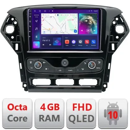 Navigatie Ford Mondeo 2011-2014 Android radio gps internet 4+64 carplay android auto KIT-mondeo-nav-10+EDT-E309v3 | Ambient Garage