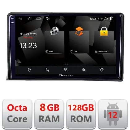 Navigatie VW multivan 2003-2015 5960Pro-MULTIVAN Android Octa Core Qualcomm 2K Qled 8+128 DTS DSP 360 4G Optical | Ambient Garage