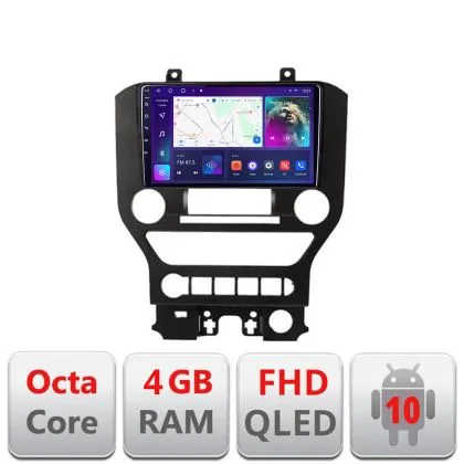 Navigatie Ford Mustang 2015-2020 B-MUSTANG-NAVI Android Ecran QLED octa core 4+64 carplay android auto KIT-mustang-navi+EDT-E309V3 | Ambient Garage