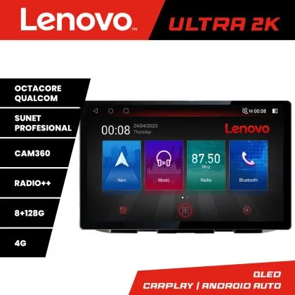 Navigatie Skoda Octavia 4 2020-2024, Ecran 2K QLED 13",Octacore,8Gb RAM,128Gb Hdd,4G,360,DSP,Carplay,Bluetooth | Ambient Garage
