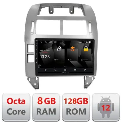 Navigatie VW Polo 2004-2011 Android radio gps internet 8+128 carplay android auto | Ambient Garage