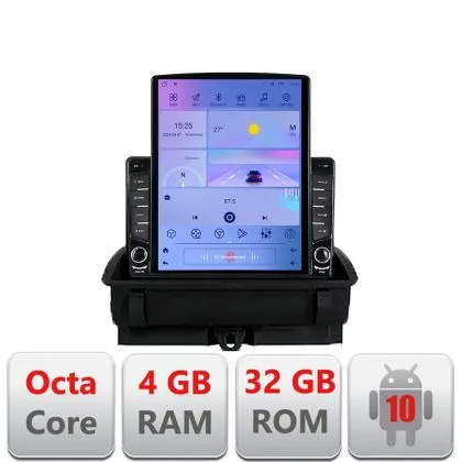 Navigatie Audi Q3 2011-2018 Android radio gps internet Octa Core 4+64GB 9.7" tip Tesla LTE Kit-q3+EDT-E709 | Ambient Garage