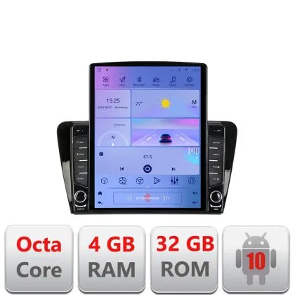 Navigatie Skoda Rapid Seat Toledo 2013+ Android radio gps internet Octa Core 4+64 LTE Kit-rapid+EDT-E709 | Ambient Garage