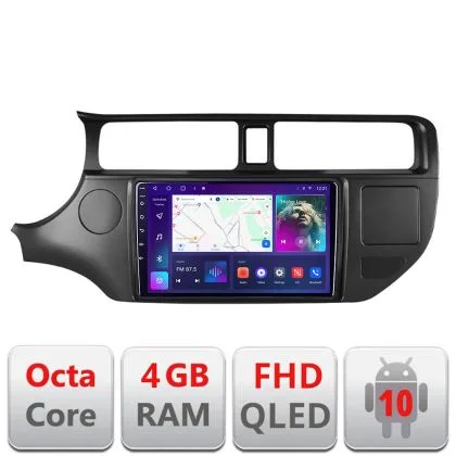 Navigatie Kia Rio 2011-2014 B-rio-11 Android Ecran QLED octa core 4+64 carplay android auto kit-rio-11+EDT-E309V3 | Ambient Garage