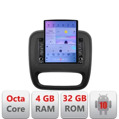 Navigatie Renault Trafic 2014-2017 G-rt09 ecran tip TESLA 9.7" cu Android Radio Bluetooth Internet GPS WIFI 4+32GB DSP | Ambient Garage