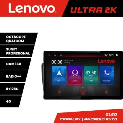 Navigatie Volvo S60 2002-2008 ecran 13" 2K 8+128 Android Waze USB Navigatie 4G 360 Toslink Youtube Radio KIT-s6 | Ambient Garage