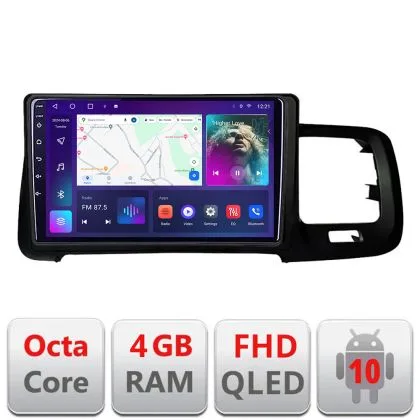 Navigatie Volvo S60 2008-2014 B-s60-08 Android Ecran QLED octa core 4+64 carplay android auto kit-s60-08+EDT-E309V3 | Ambient Garage