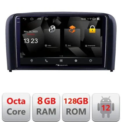 Navigatie Volvo S80 2004-2006 5960Pro-S80 Android Octa Core Qualcomm 2K Qled 8+128 DTS DSP 360 4G Optical | Ambient Garage