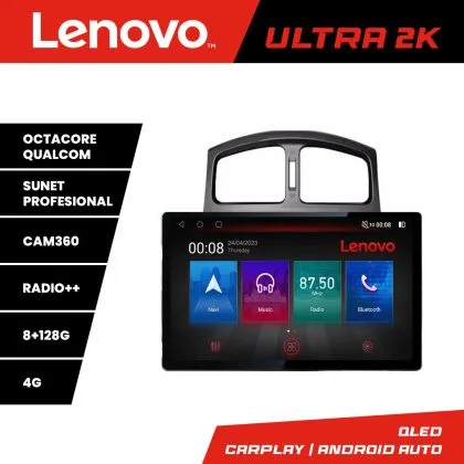 Navigatie Hyundai Santa Fe 2000-2006 ecran 13" 2K 8+128 Android Waze USB Navigatie 4G 360 Toslink Youtube Radio | Ambient Garage