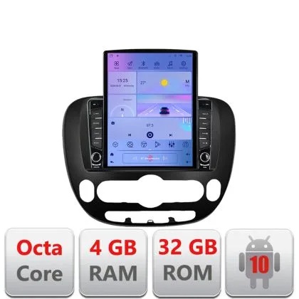 Navigatie Kia Soul 2014-2019 Android radio gps internet Octa Core 4+64 LTE Kit-soul-2014+EDT-E709 | Ambient Garage