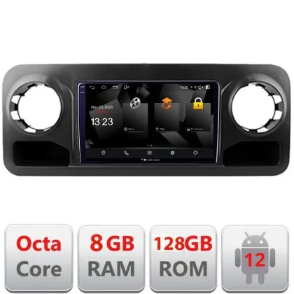 Navigatie Mercedes Sprinter 2018- Android Octa Core Qualcomm 2K Qled 8+128 DTS DSP 360 4G Optical | Ambient Garage