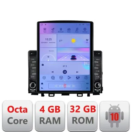 Navigatie Kia Stonic 2016-2020 Android radio gps internet Octa Core 4+64 LTE Kit-Stonic+EDT-E709 | Ambient Garage